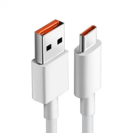 Cable USB ORIGINAL USB-C/Type C Xiaomi 6A (vrac/bulk) 1 metre blanc