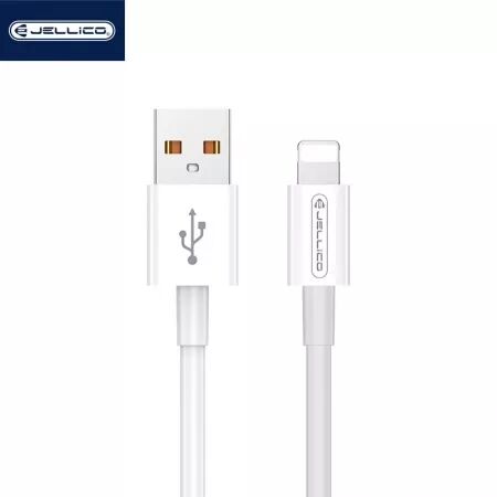Cable Usb vers Lightning (3.1 A) 1 mètre JELLICO B1 (Boite/blister) blanc