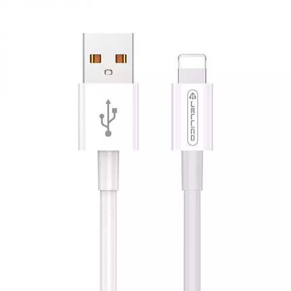 Cable Usb vers lightning (3.1 A) 1 m�tre JELLICO B1 (vrac/bulk) blanc