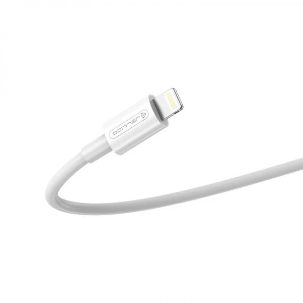 Cable Usb vers Lightning (3.1 A) 1 mètre JELLICO B1 blanc Cable Usb vers Lightning (3.1 A) 1 mètre JELLICO B1 blanc