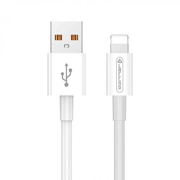 Cable Usb vers Lightning (3.1 A) 1 m&egrave;tre JELLICO B1 blanc