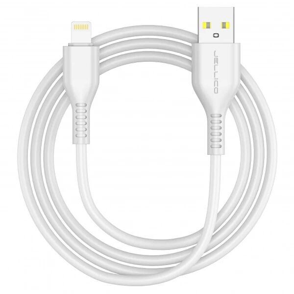 Cable Usb vers Lightning (3.1 A) 1 m&egrave;tre JELLICO KDS-30 blanc