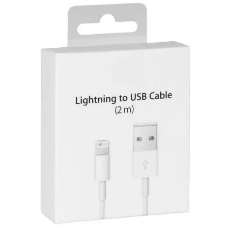 Cable Usb vers Lightning 2 m&egrave;tres (Boite/blister) blanc