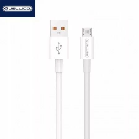 Cable Usb vers Micro Usb (3.1 A) 1 m&egrave;tre JELLICO B1 (Vrac) blanc