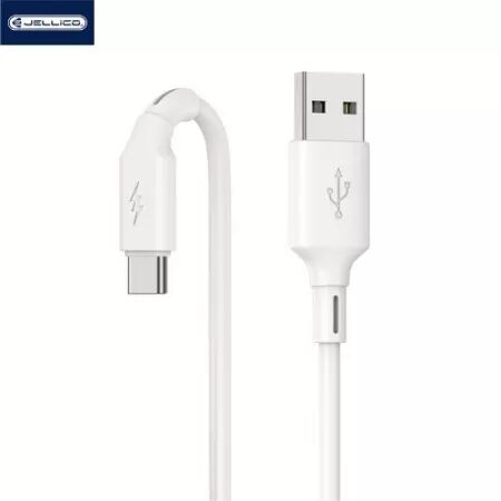 Cable Usb vers USB-C/Type C (3.1 A) 1 mètre JELLICO B24 (Boite/blister) blanc