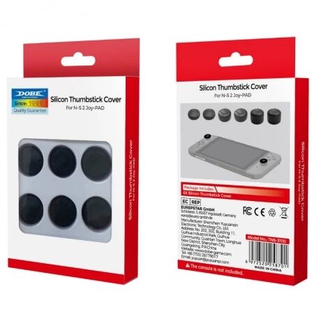 Capuchons en silicone pour manette Nintendo Switch DOBE TNS-31110 noir (Boite/blister)