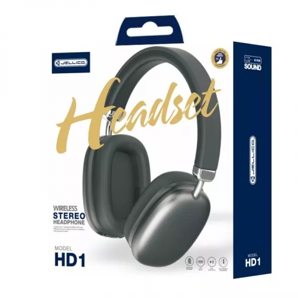 Casque audio sans fil bluetooth JELLICO HD1 (Boite/blister) noir