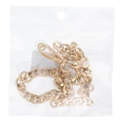 CHAIN #42 Phone lanyard, Phone pendant / cord length 40cm (20cm in the loop) / on wrist - gold