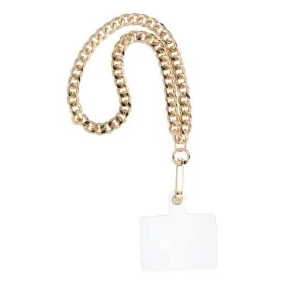 CHAIN #42 Phone lanyard, Phone pendant / cord length 40cm (20cm in the loop) / on wrist - gold
