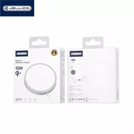 Chargeur à induction magnétique (15W) JELLICO W11 (Boite/BLISTER) blanc