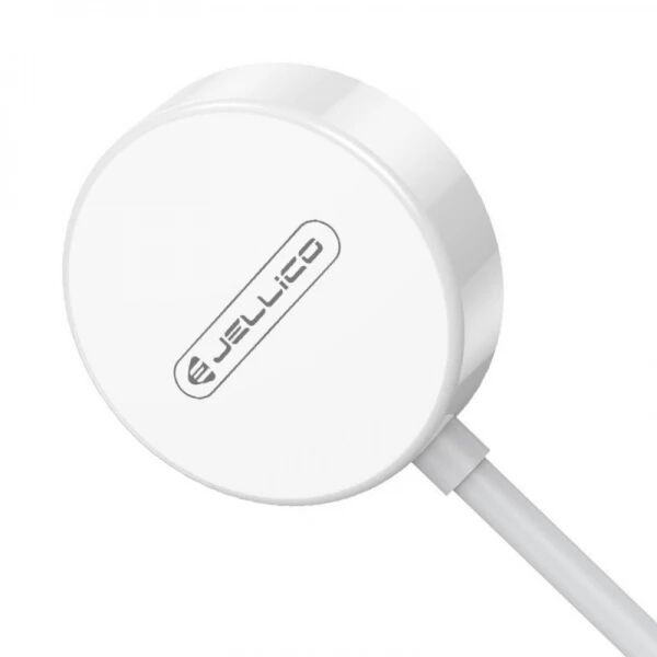 Chargeur &agrave; induction magn&eacute;tique montre connect&eacute;e / type C JELLICO W9 blanc