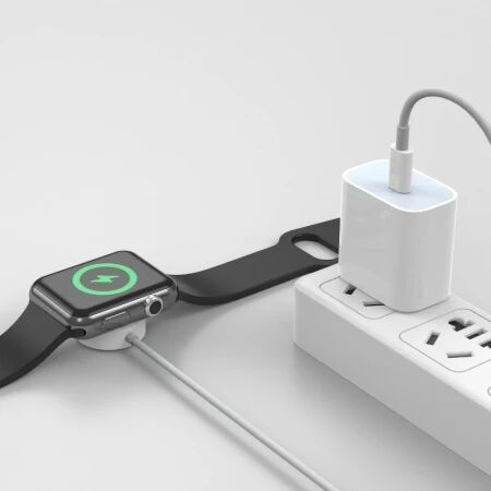 Chargeur &agrave; induction magn&eacute;tique montre connect&eacute;e / type C JELLICO W9 blanc