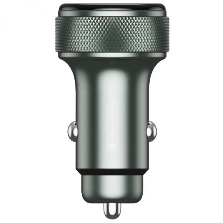 Chargeur voiture double port 1X USB-C + 1X USB (52.2W) JELLICO F13 (Boite/blister) noir