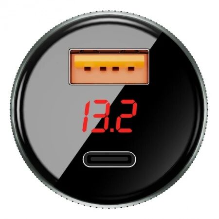 Chargeur voiture double port 1X USB-C + 1X USB (52.2W) JELLICO F13 (Boite/blister) noir