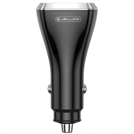 Chargeur voiture triple port 2X USB-C + 1X USB (85.5W) JELLICO F15 (Boite/blister) noir