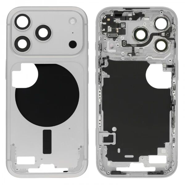 Chassis avec nappe flex on/off et volume iPhone 17 Pro argent
