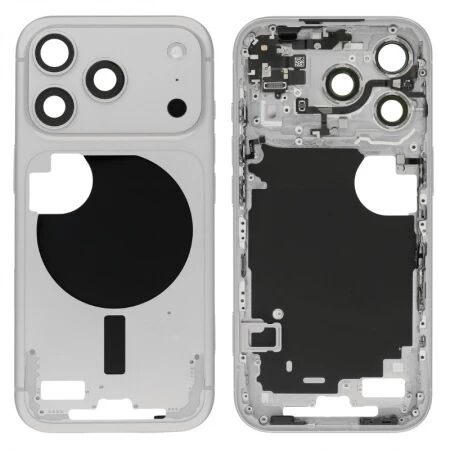 Chassis avec nappe flex on/off et volume iPhone 17 Pro argent