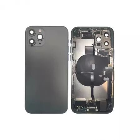 Chassis central avec face arrière complète avec nappes pour Iphone 11 Pro vert