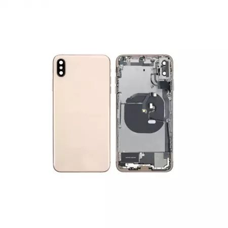 Chassis central avec face arrière complète avec nappes pour Iphone XS or