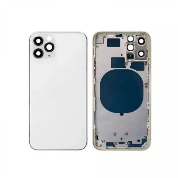 Chassis central avec face arri�re pour Iphone 11 Pro Max blanc