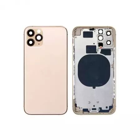 Chassis central avec face arrière pour Iphone 11 Pro or