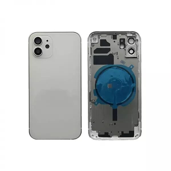 Chassis central avec face arri�re pour Iphone 12 blanc