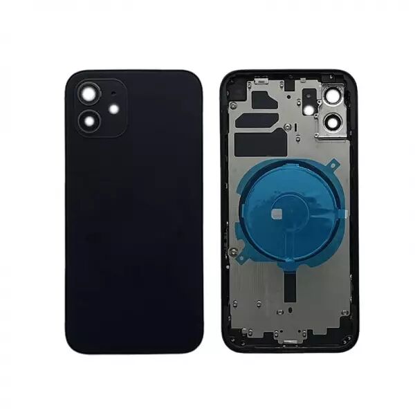 Chassis central avec face arri�re pour Iphone 12 noir