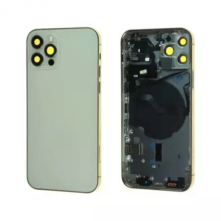Chassis central avec face arrière pour Iphone 12 Pro or