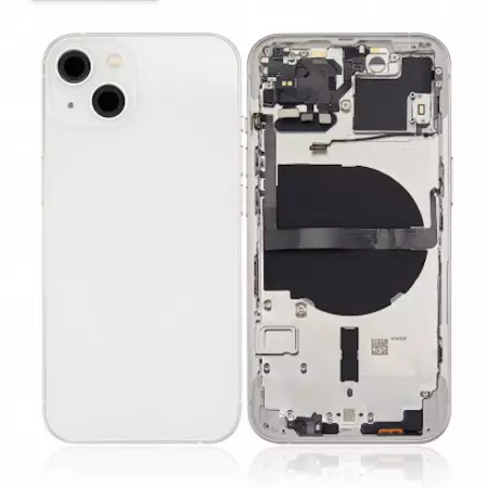 Chassis central avec face arrière pour Iphone 13 blanc