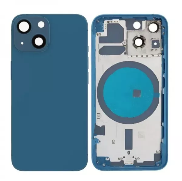 Chassis central avec face arri�re pour Iphone 13 Mini bleu