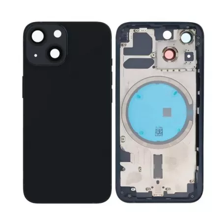 Chassis central avec face arrière pour Iphone 13 Mini noir