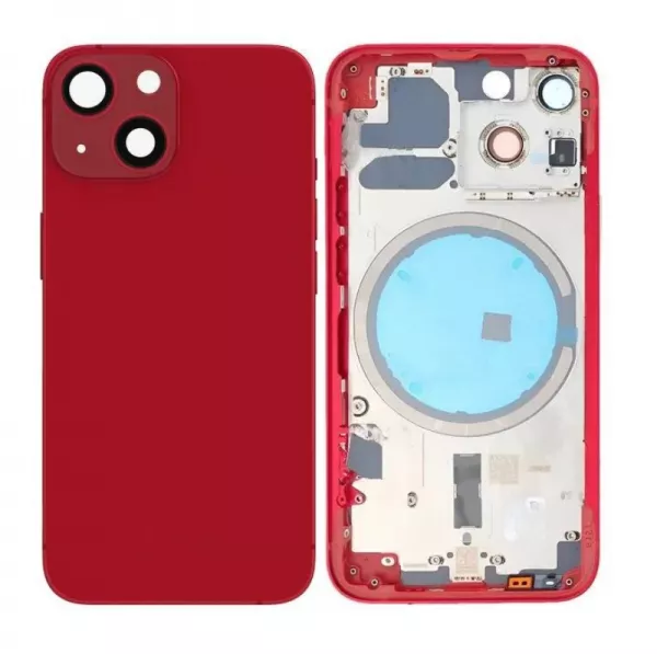 Chassis central avec face arri�re pour Iphone 13 Mini rouge