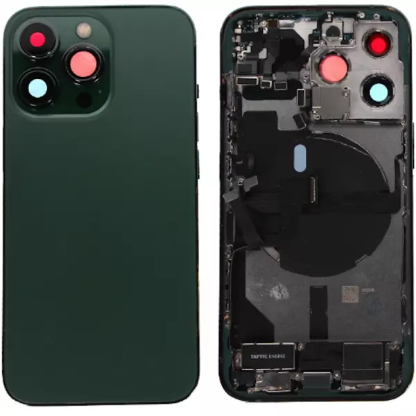 Chassis central avec face arri�re pour Iphone 13 Pro vert