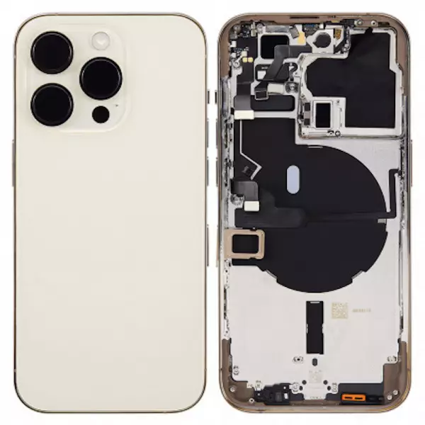 Chassis central avec face arri�re pour Iphone 14 Pro or