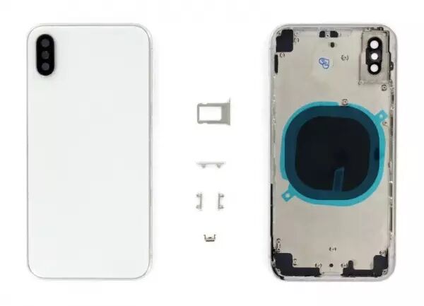 Chassis central avec face arri�re pour Iphone X blanc