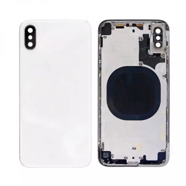 Chassis central avec face arri�re pour Iphone XS blanc
