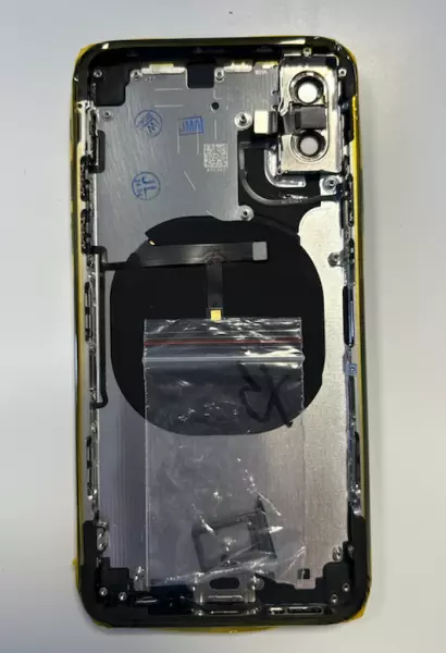 Chassis central avec face arri�re pour Iphone XS noir