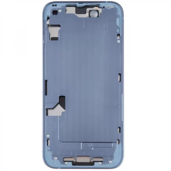 Chassis central avec nappe flex on/off et volume ORI iPhone 14 bleu