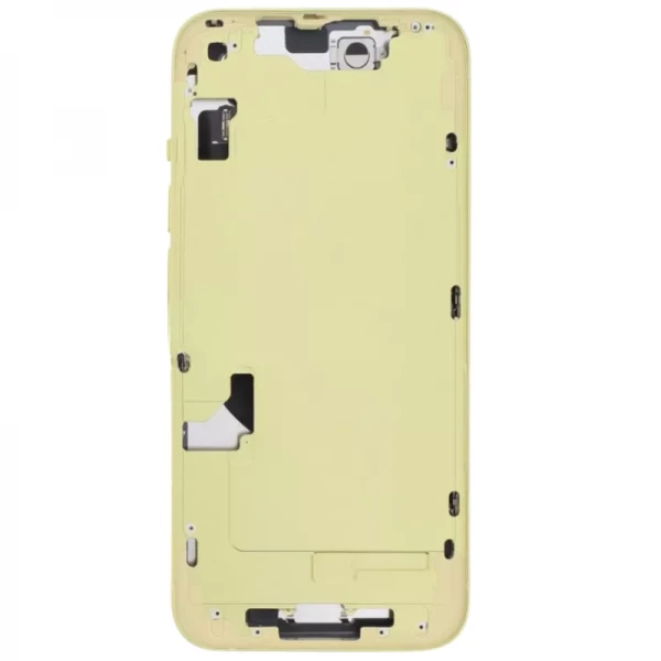 Chassis central avec nappe flex on/off et volume ORI iPhone 14 jaune