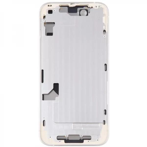 Chassis central avec nappe flex on/off et volume ORI iPhone 14 lumi�re stellaire