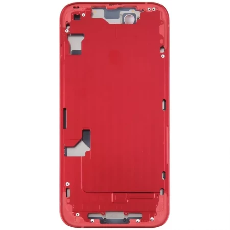 Chassis central avec nappe flex on/off et volume ORI iPhone 14 rouge