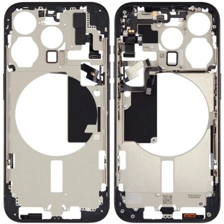 Chassis central avec nappe flex on/off et volume ORI iPhone 15 Pro Max titane bleu