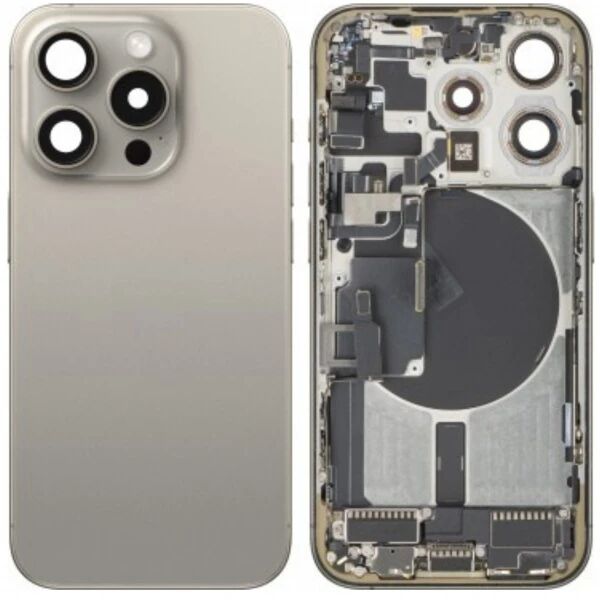 Chassis complet avec nappes iPhone 16 Pro Max titane naturel