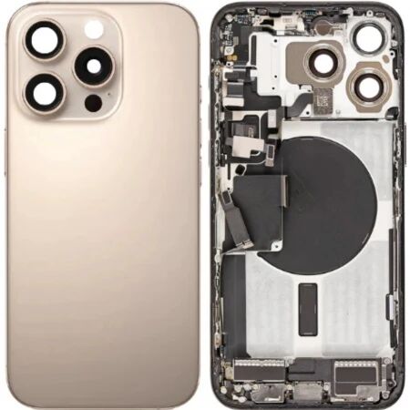 Chassis complet avec nappes iPhone 16 Pro Max titane sable