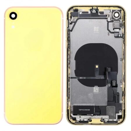 Chassis et face arri&egrave;re compl&egrave;te avec nappe iPhone XR jaune
