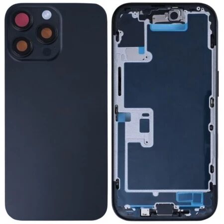 Chassis et face arrière complete avec nappes iPhone 16 Pro Max noir