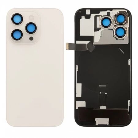 Chassis et face arrière complete avec nappes iPhone 16 Pro titane naturel