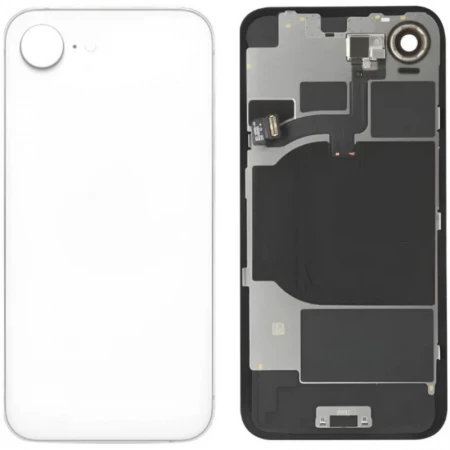 Chassis et face arrière complete avec nappes iPhone 16E blanc