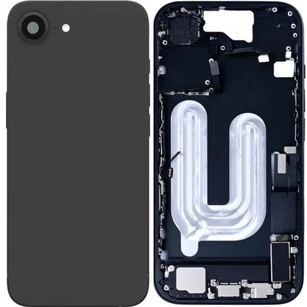 Chassis et face arri�re complete avec nappes iPhone 16E noir