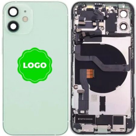 Chassis et face arri&egrave;re compl&egrave;te avec nappes original PULLED iPhone 12 (Grade A) vert